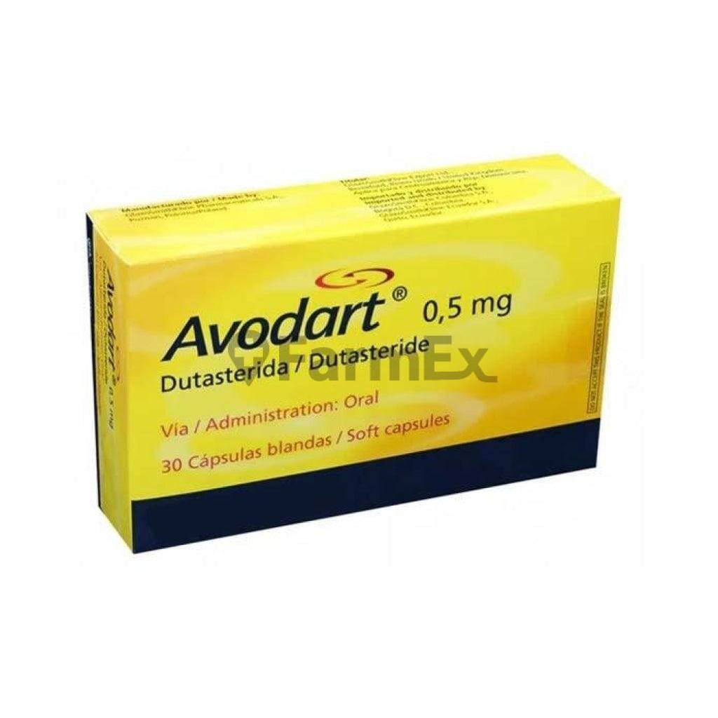 Avodart Dutasterida 0.5 mg x 30 cápsulas Farmex-Fonasa-Persistente